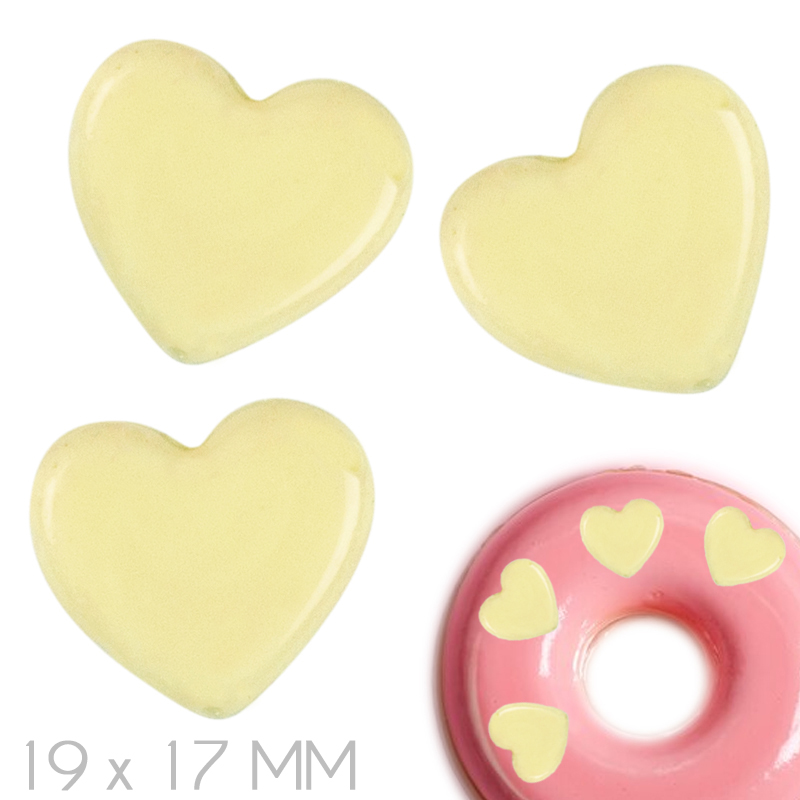 Corazon mini blanco choco 19x17mm. ref.f342sbp -c.270 uds.