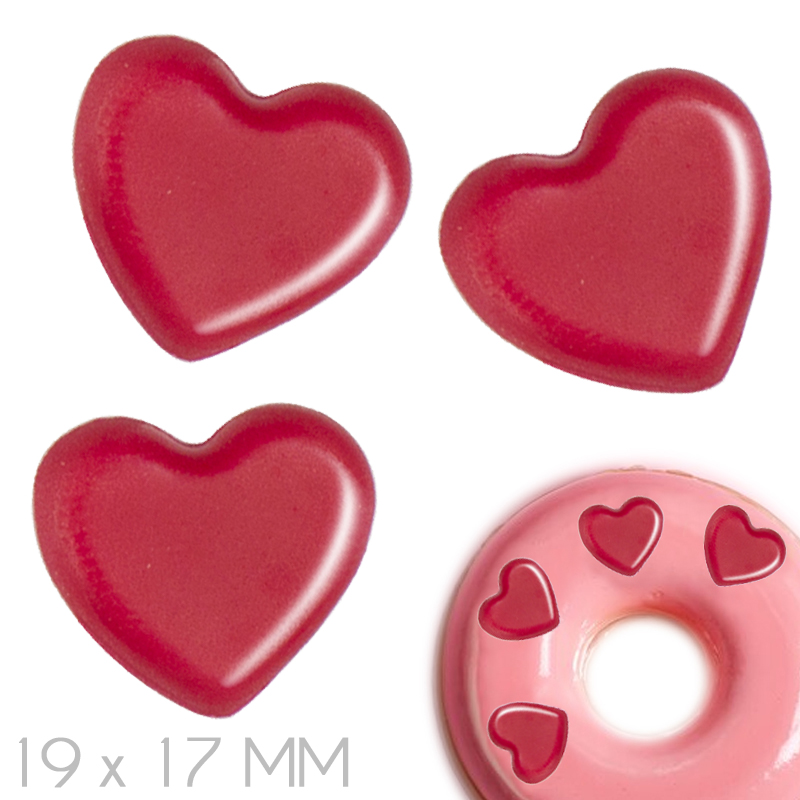 Corazon mini rojo choco. 19x17- r.13541f342sbp (caja 270und.)