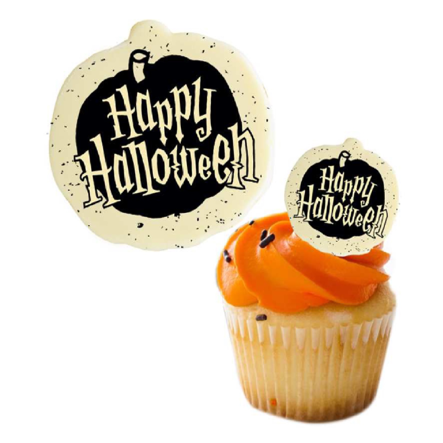Letrero choco blanco happy halloween - (caja 54 und.)