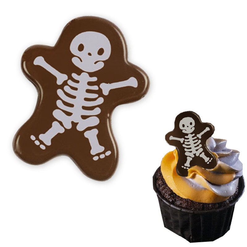 Letrero esqueleto choco (caja 72 und.)