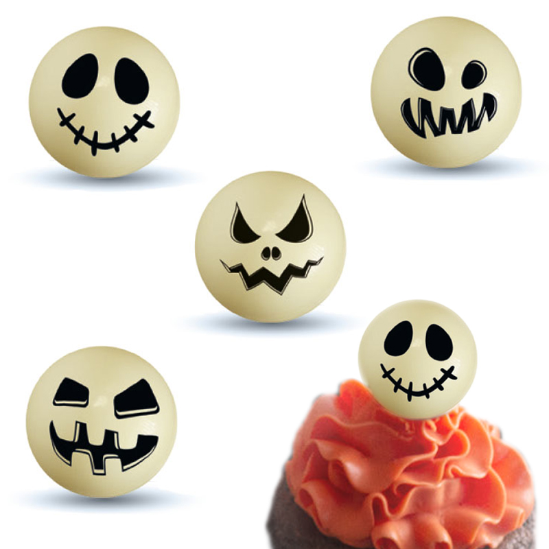 Bola terror 3d halloween choco.(caja 40 und.)