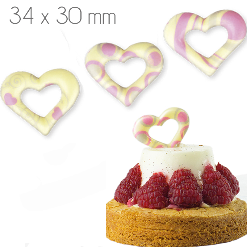 Corazon st valentin choco bco.30x34mm.9278f280bp(c.135 u.)