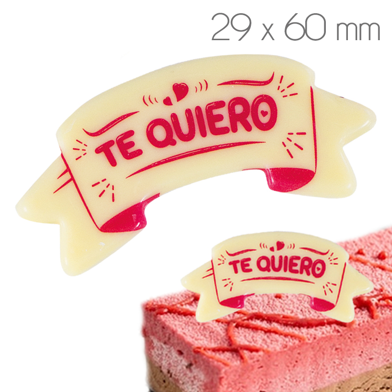 Cartelito te quiero choco blanco (caja 60 und.) 15850f362sbp