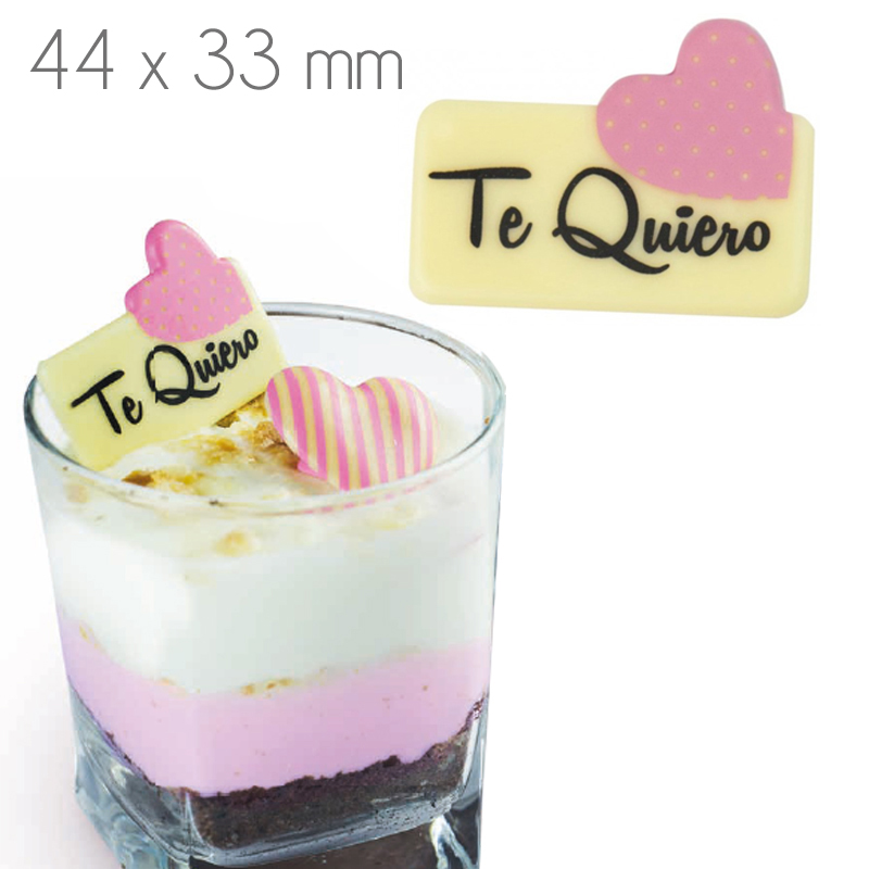 Letrero choco blanco"te quiero"- r.13531f344sbp (c.72 und.)