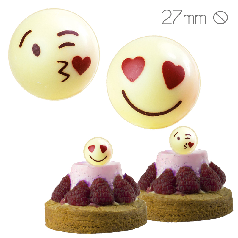 Bola emotilove 3d choco bco.sv-27mm.ør.15853f236b-c.40