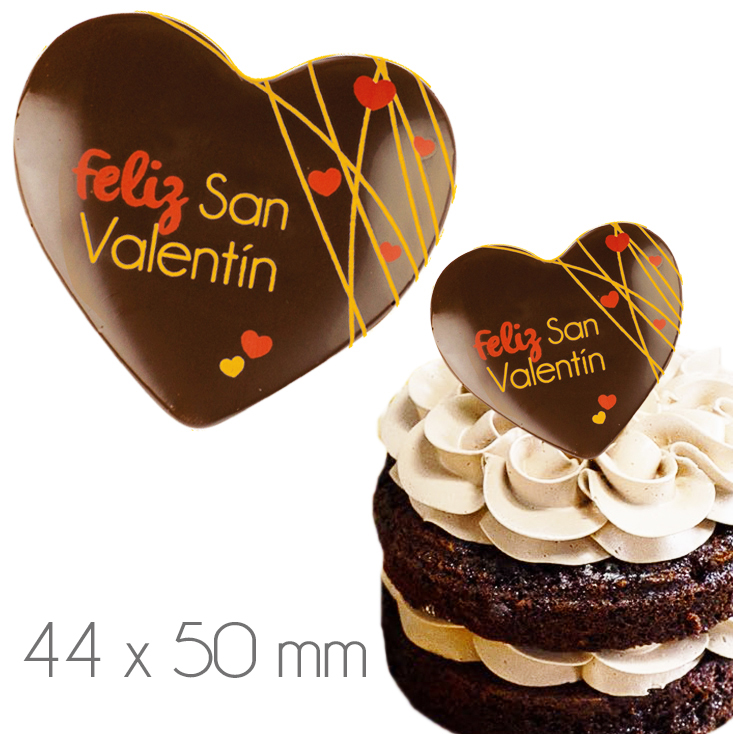 Letrero choco feliz san valentin caja 54 uds ref.13958f219p