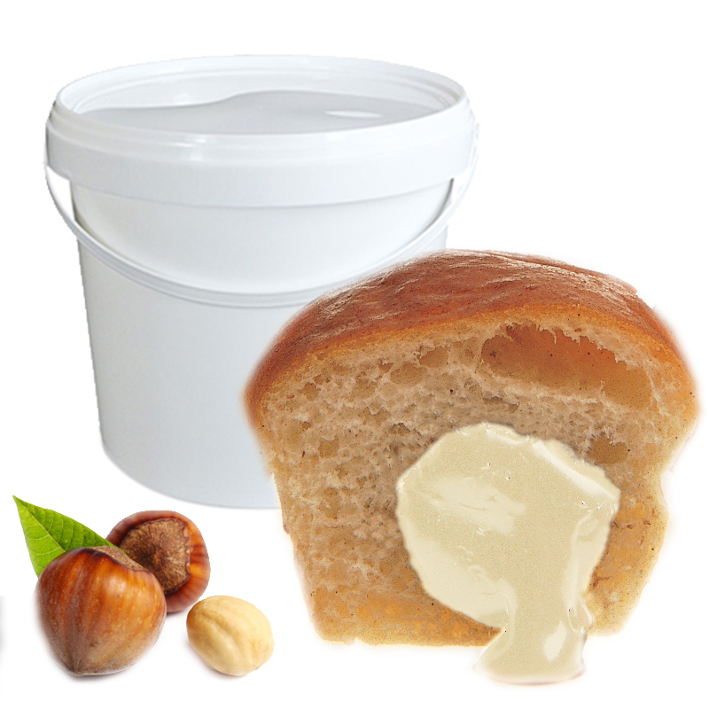Crema inyectar sabor leche y avellanas (tipo kinder) cubo 5 kg