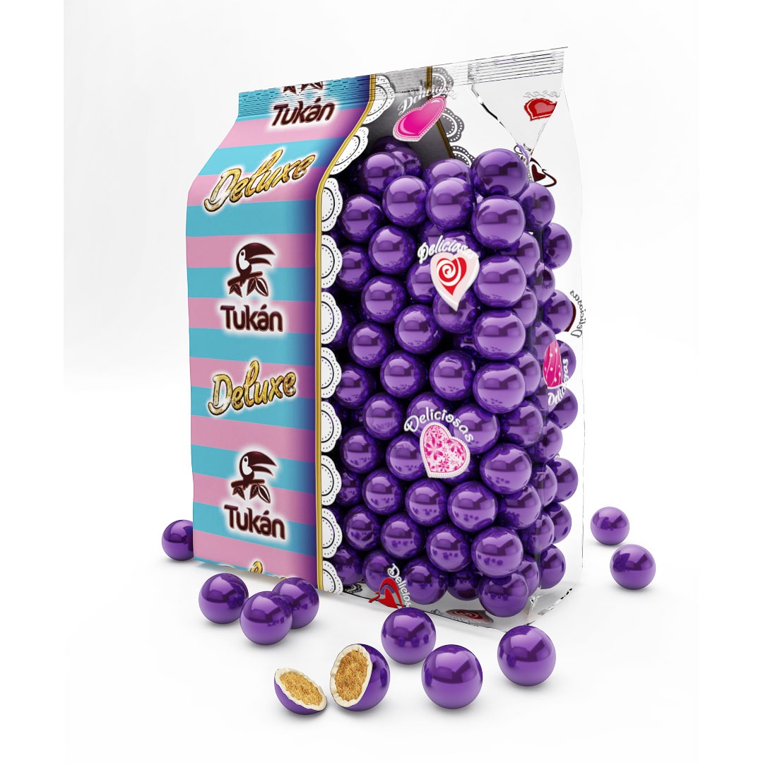 Chococranch deluxe morado 1 kg. (caja 6 bolsas 1 kg.)