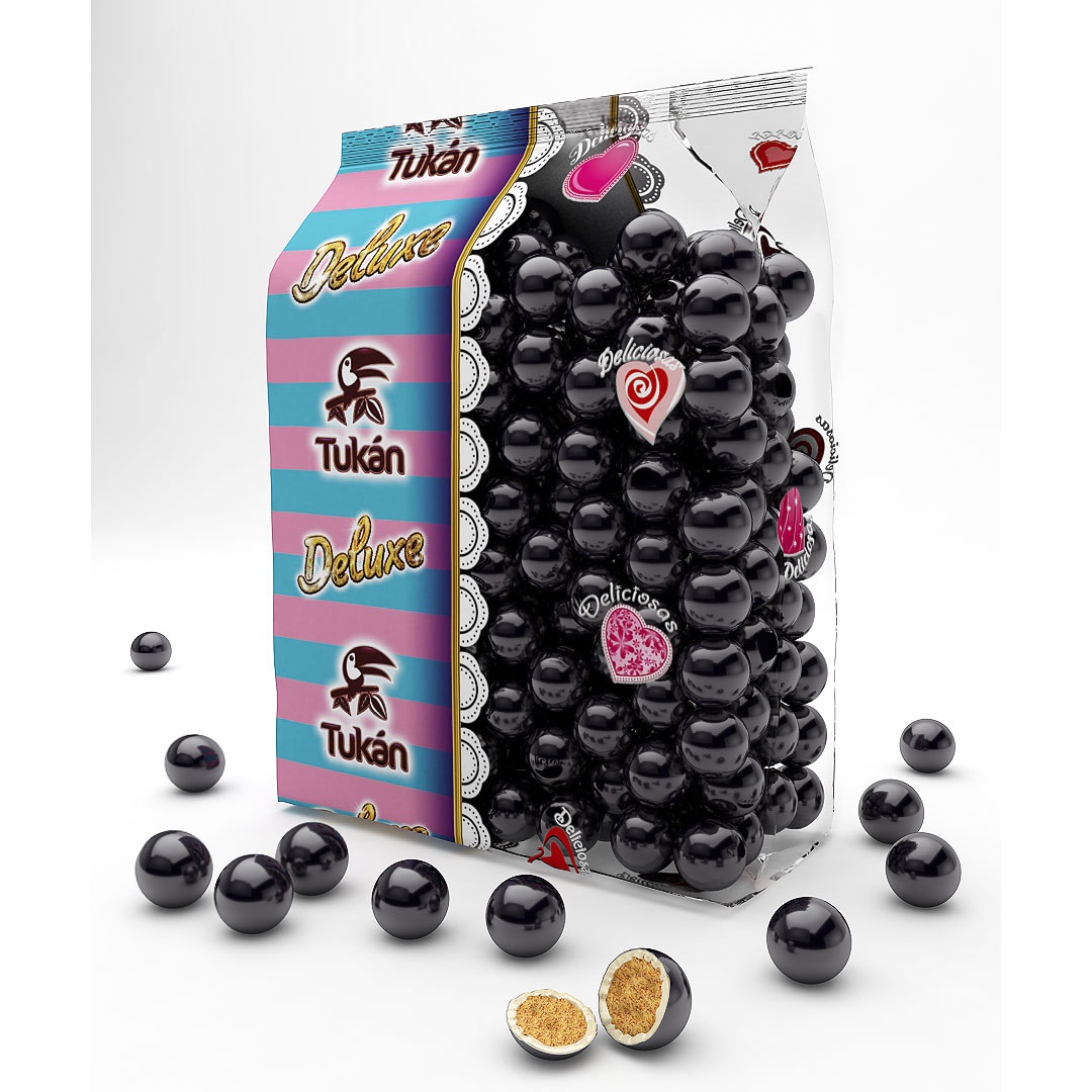 Chococranch deluxe negra 1 kg. (caja 6 bolsas 1 kg.)