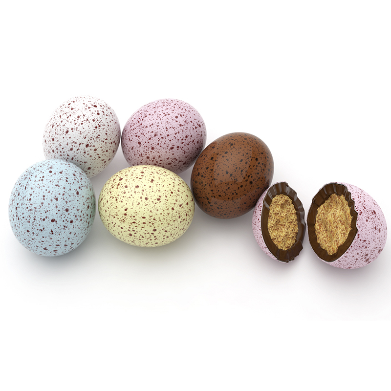 Choco eggs tuk (bola aroz/trigo choco y capa azucar) 260 und. (c.6x 1kg.)
