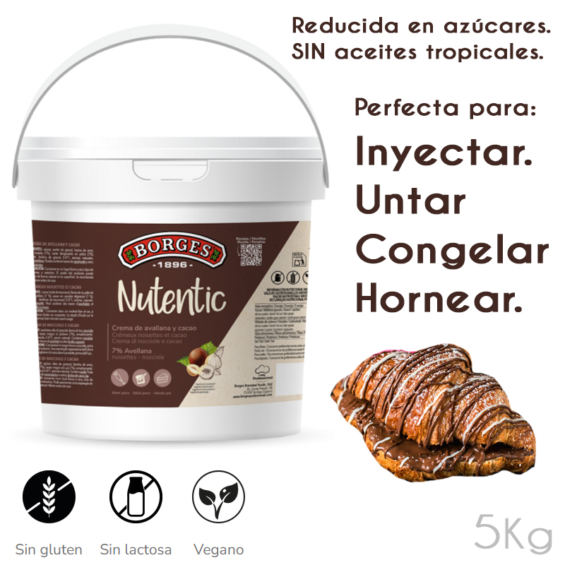Crema de avellana y cacao 7%avellana (cubo 5 kg.)