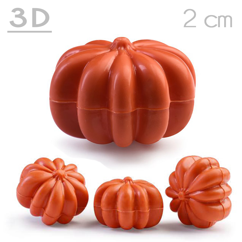 Mini calabaza choco 3d - 2 cm. (caja 96 und.) - 92085