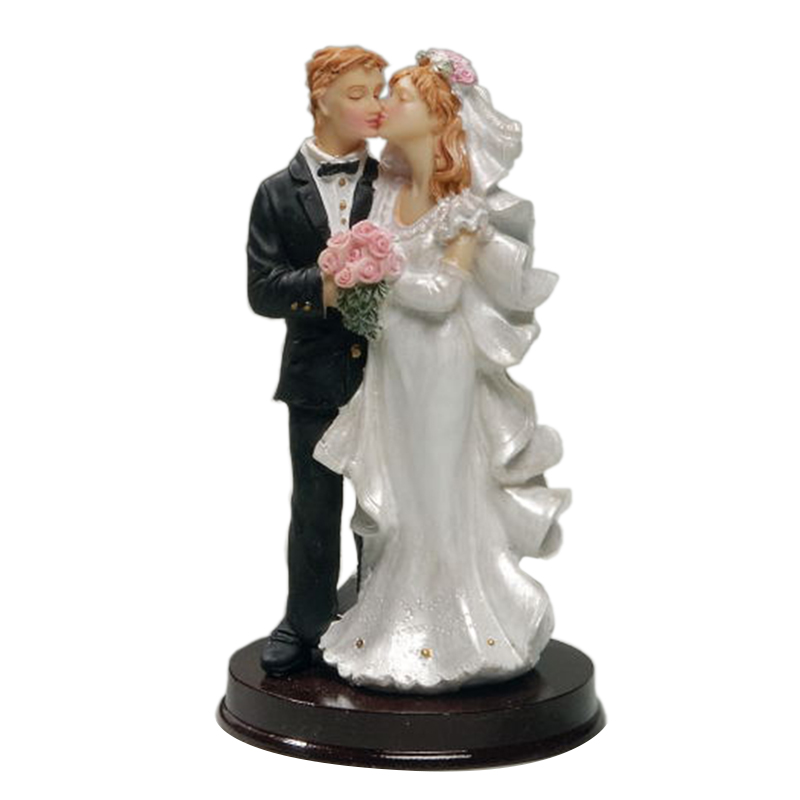 Pareja novios besándose/ramo 18cm-ref.1023- c.48und