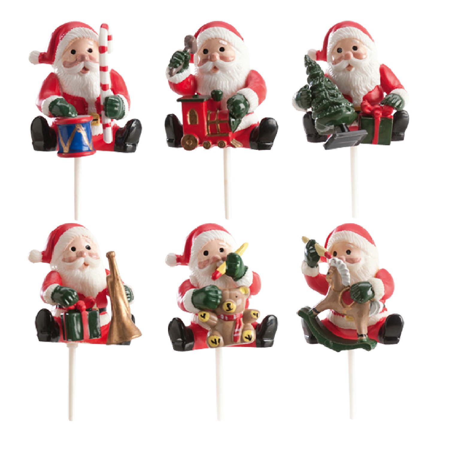 Alegre papa noel 5.5 cm. plastico - 354068
