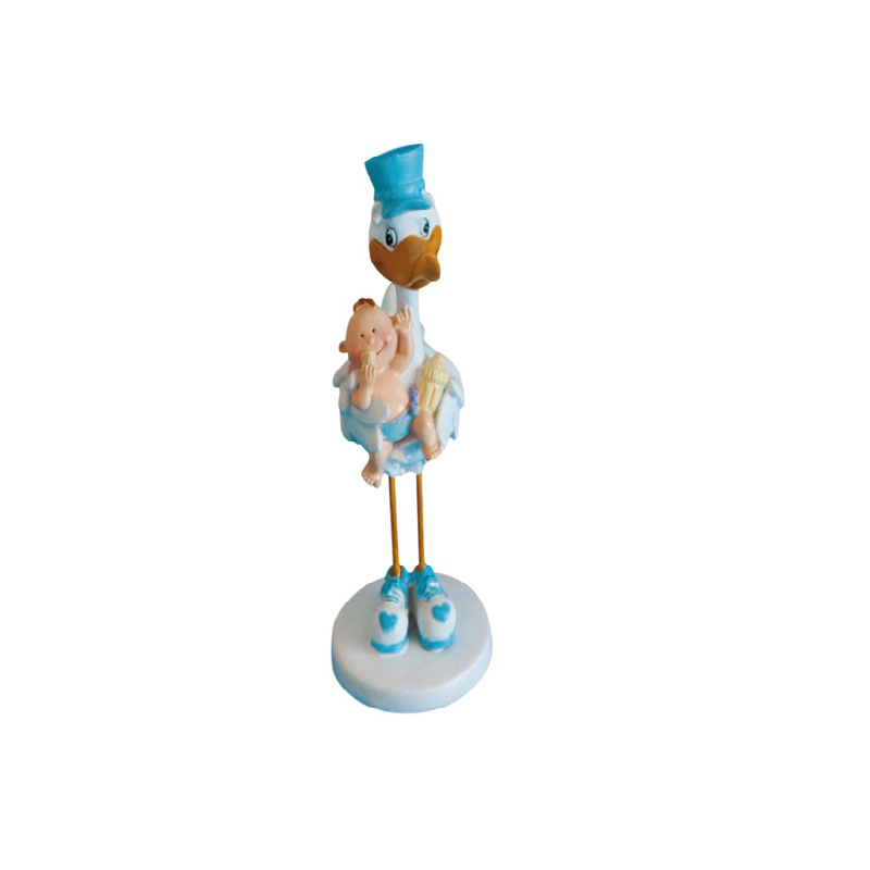 Bautizo cigüeña cartero azul ref.1195 (caja 48 u.)