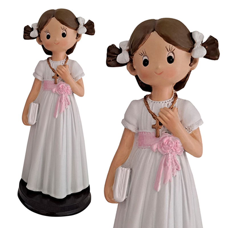 Comunión niña paula cinta rosa ref. 1343 15 cm.(c. 50 unid)