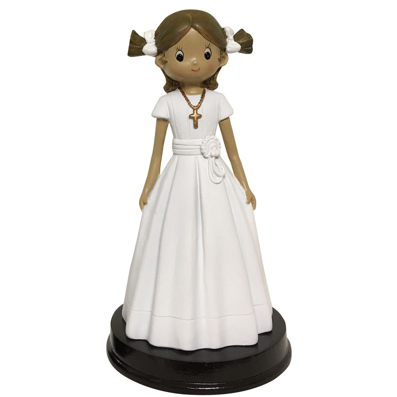 Comunion paula vestido c/lazada 14,5 cm. ref.1304 (c.50 und.)