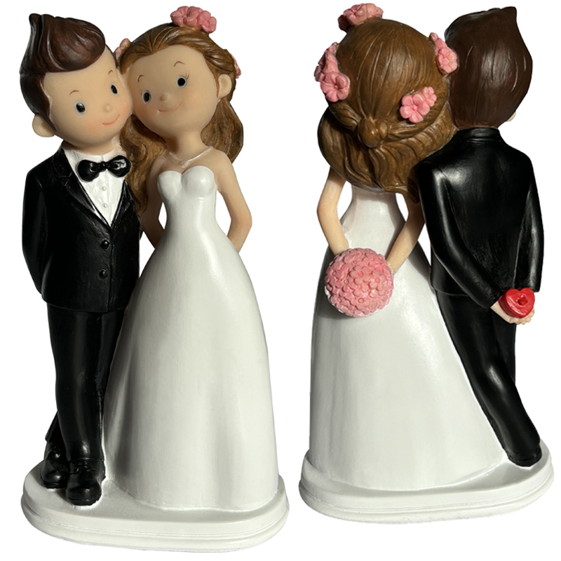 Pareja novios just married 16 cm- r.2180 caj 1und. c.16 und.