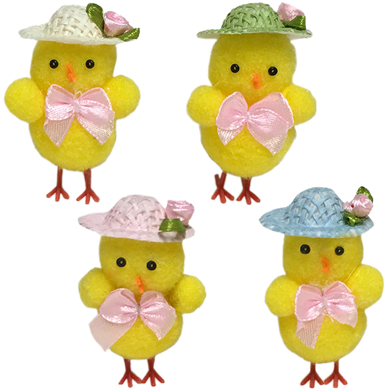 Pollitos pamela flor y lazo ref.2546 (caja 36 und)