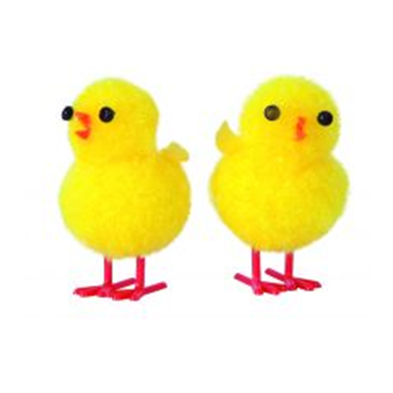 Pollo amarillo algodon 3,5 cms ref. sl4 (caja 36 u)