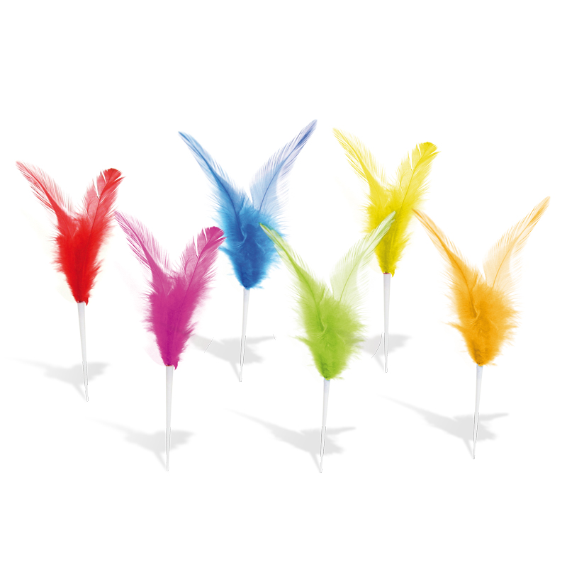 Plumas colores surtidos 8 cm. ref.s0138 (bolsa 200 unid)