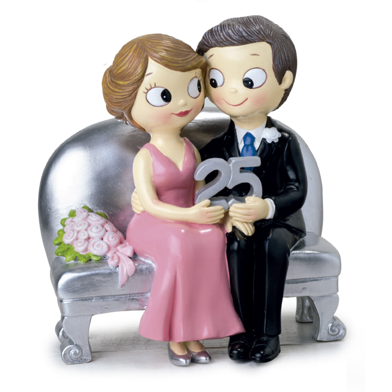 Aniversario bodas sillon 25 14x15 cm y125