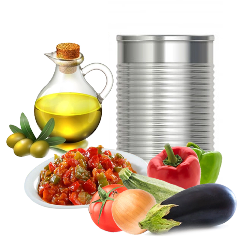 Pisto extra c/aceite oliva (caja 3 x 5 kg.)