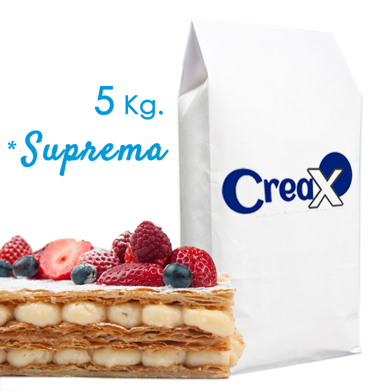 Crema pastelera creax suprema (saco 5 kg.)
