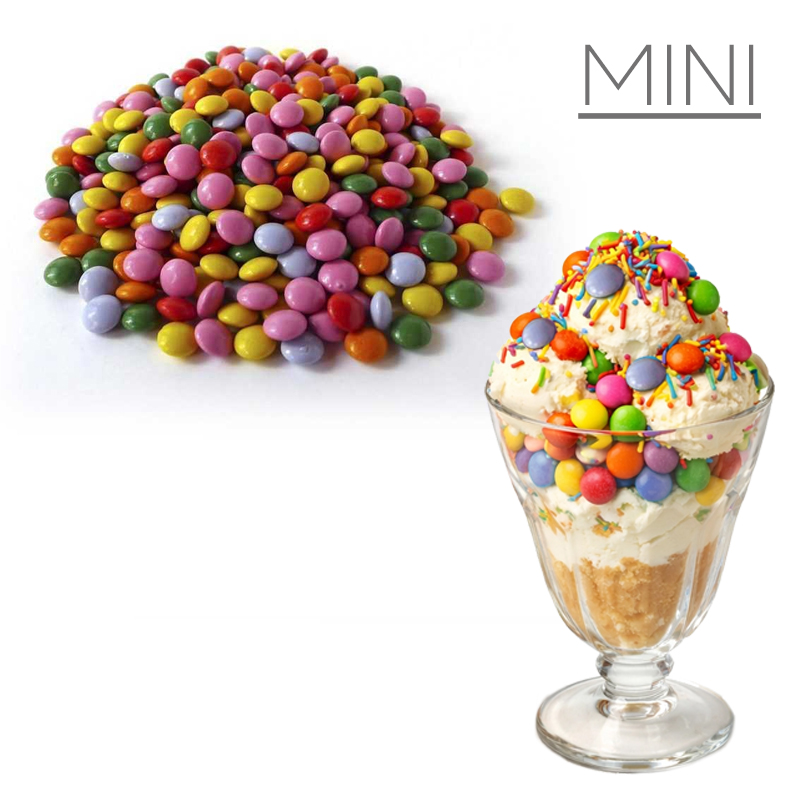 Mini gragea choco recub. azucar de colores (caja 2,5 kg-embalaje 6u.)