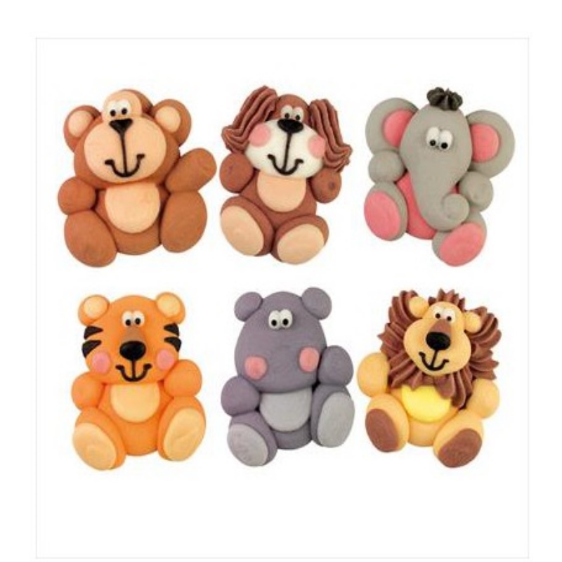 Decoracion azucar animales surtidos (caja 48 und) -205077