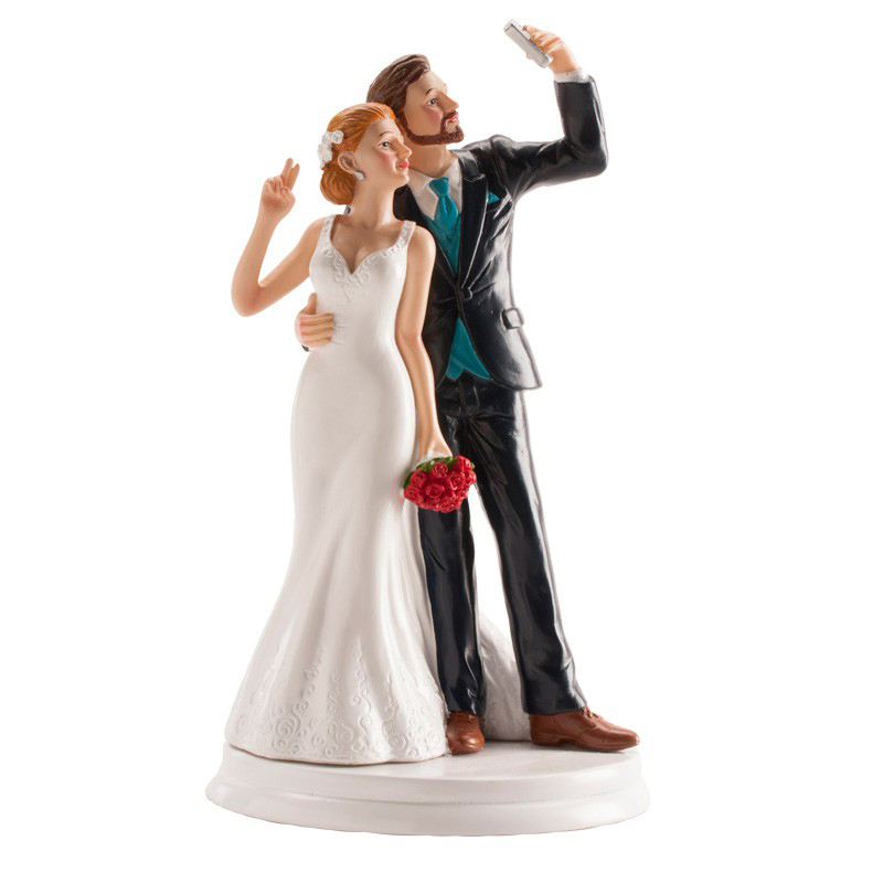 Pareja boda selfie 20cm -305065(caja 2 und.)