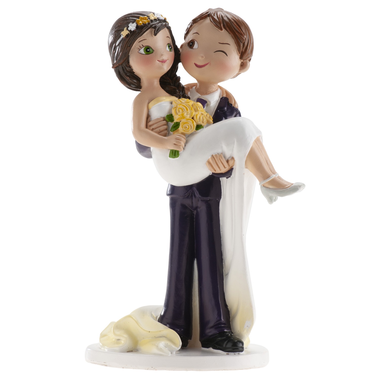 Pareja de boda con guiño 16cm -305101 (caja 2 unid)