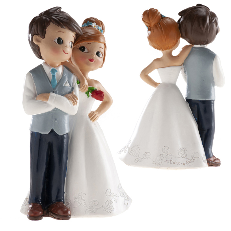 Pareja boda con flor 16 cm - 305113