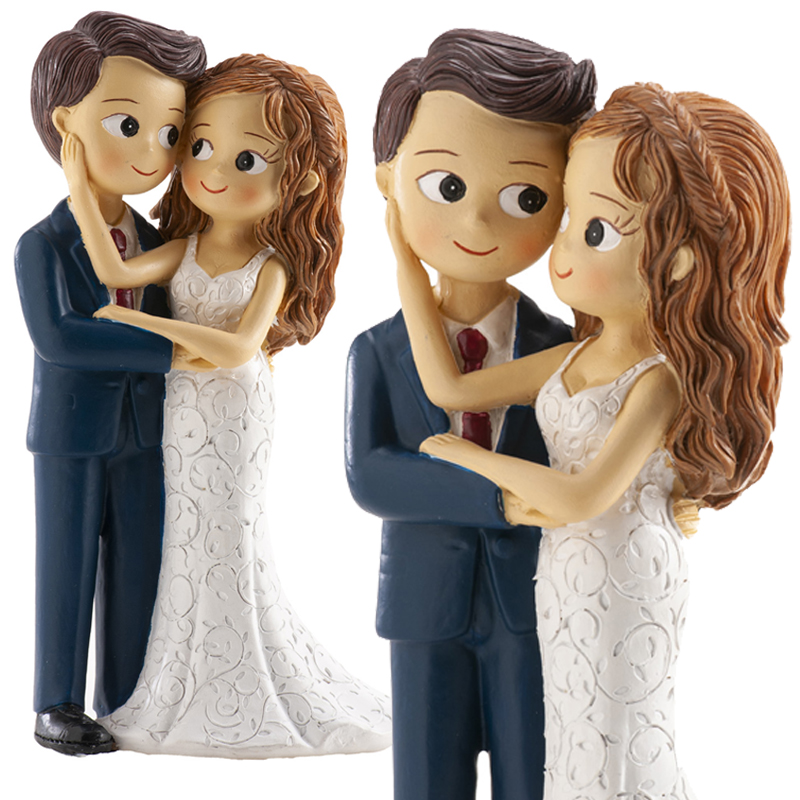 Pareja boda caricia en la cara 16 cm- 305119