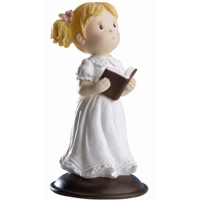 Niña comunion con biblia 13,50cm -315082 (c. 6und)