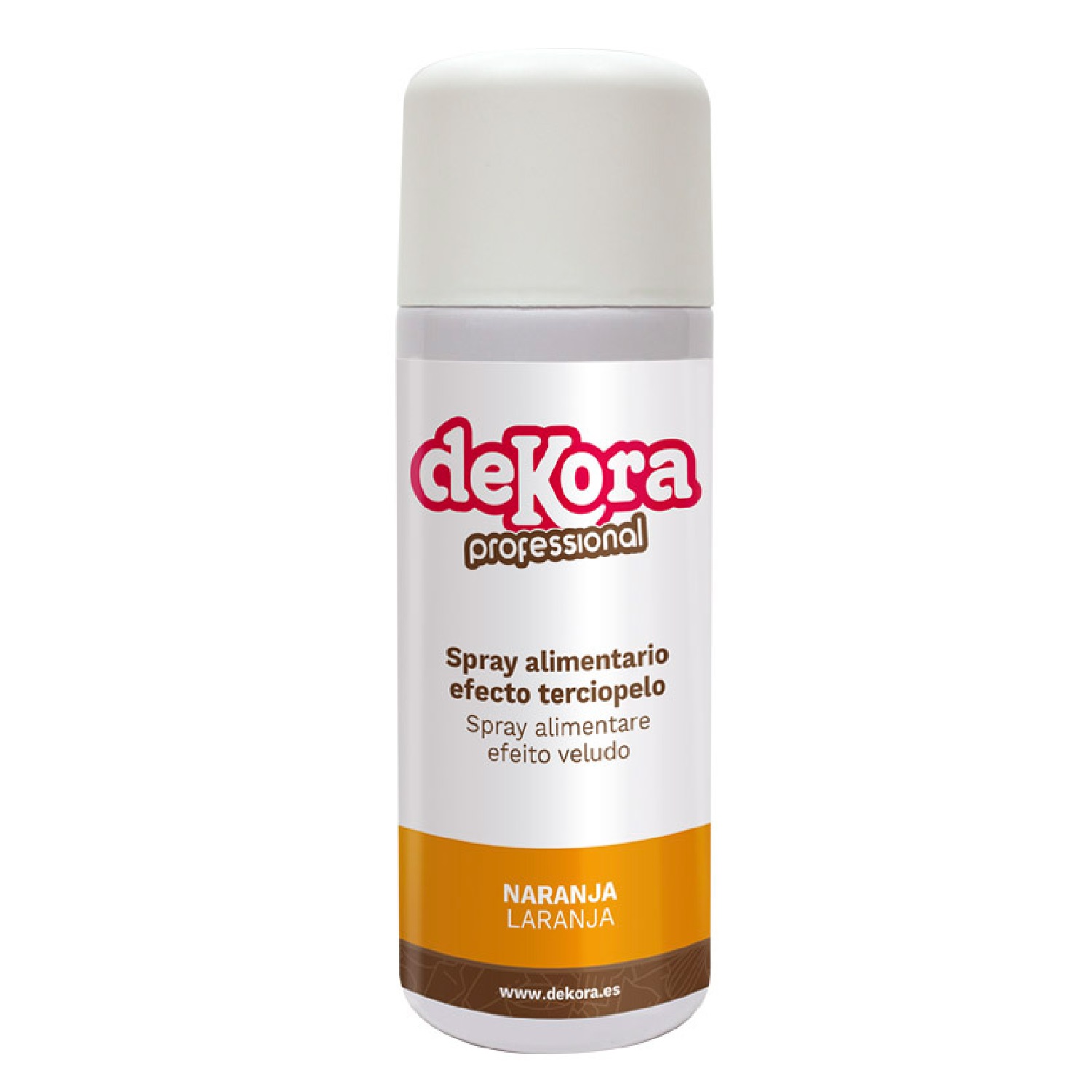 Spray naranja efecto terciopelo bote 400 ml -430029