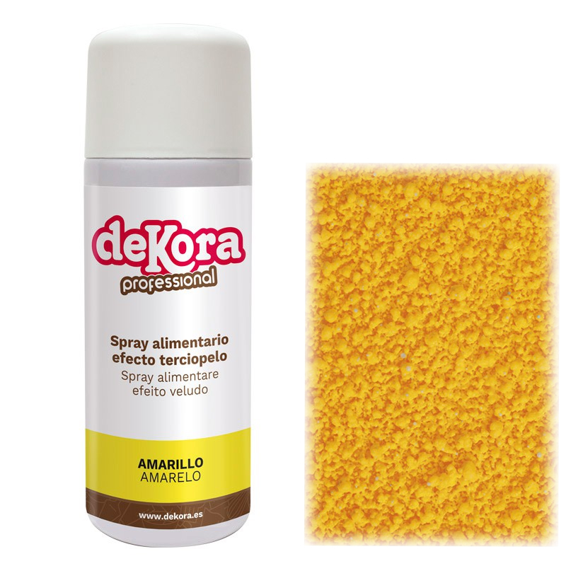 Spray amarillo efecto terciopelo bote 400 ml -430030
