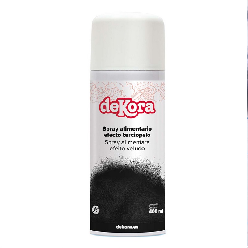 Spray negro efecto terciopelo bote 400 ml -430099