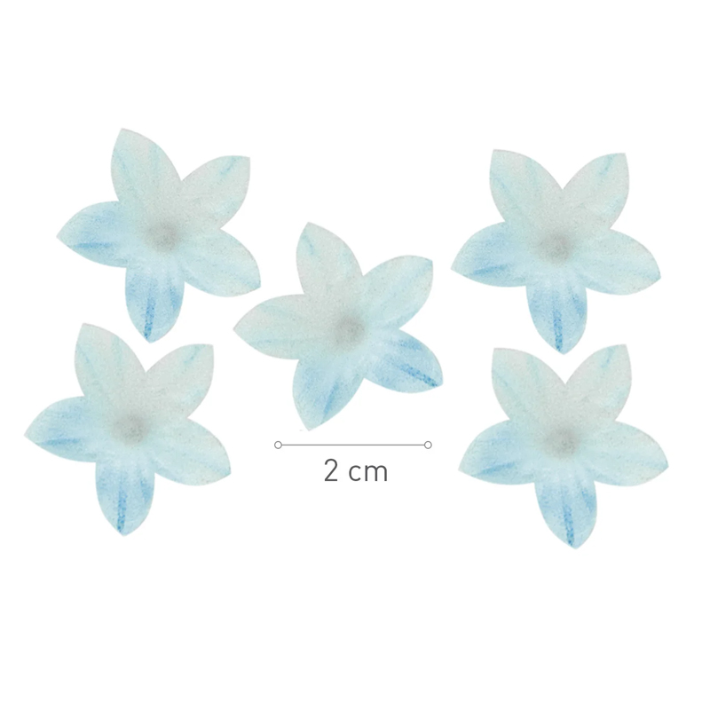 Mini flor oblea color azul 2 cm. (caja 400 und.) - 126168