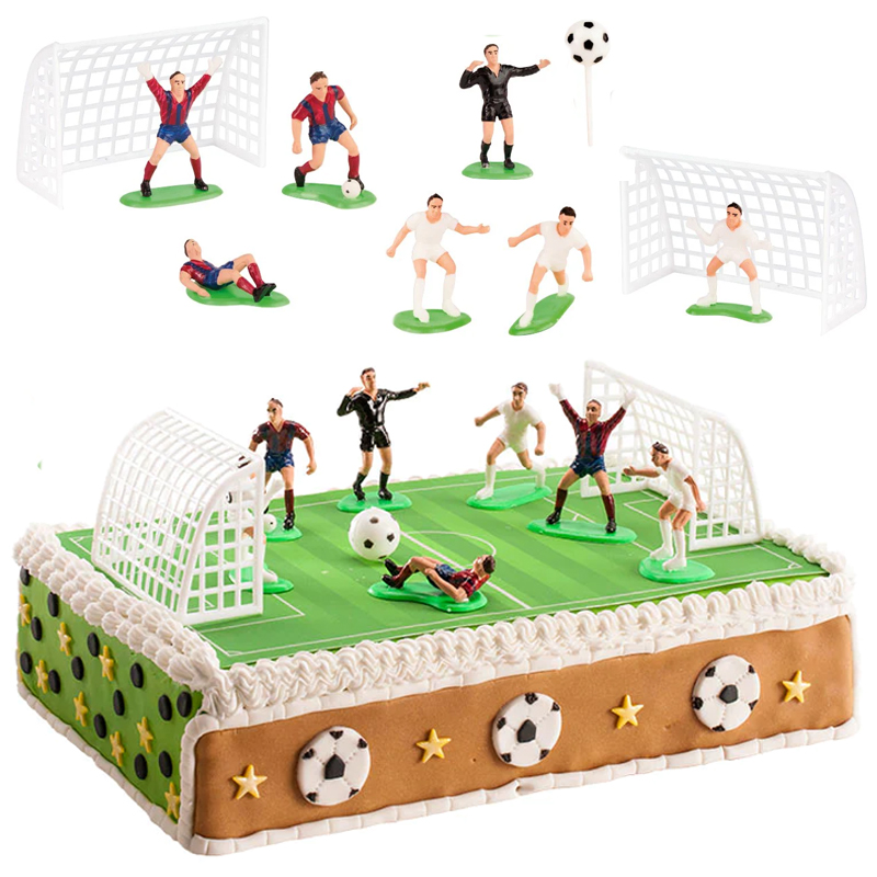 Kit futbolistas con porterias plastico -350186