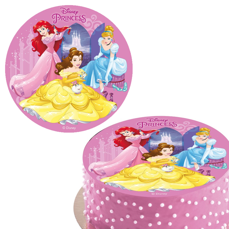 Discos oblea princesas 20cm -114377 (caja 6 unid.)