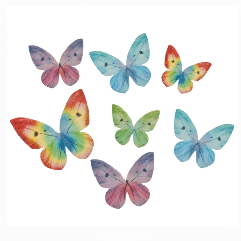 Mariposas oblea sdas 3-6 cm. (caja 87 und.)-126139