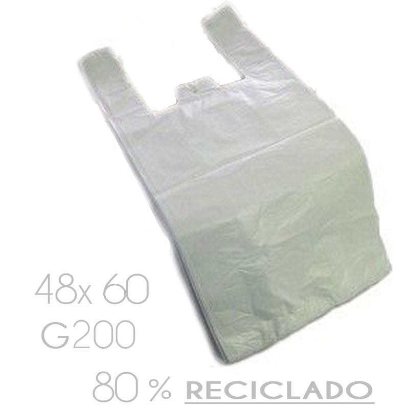 Bolsa plast.50x60 70 % g200camiseta blanca (s. 10 pq.x 1 kg.)