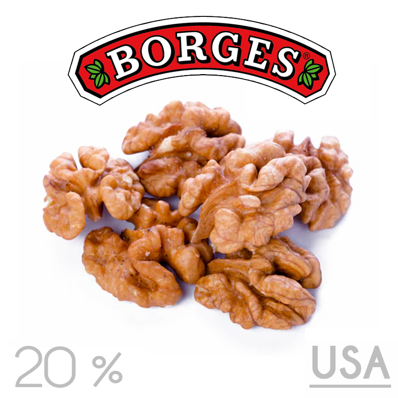 Nueces u.s.a. 20% (bolsa de 1 kg.) borges