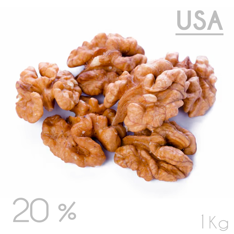 Nueces u.s.a. 20% (bolsa de 1 kg.)