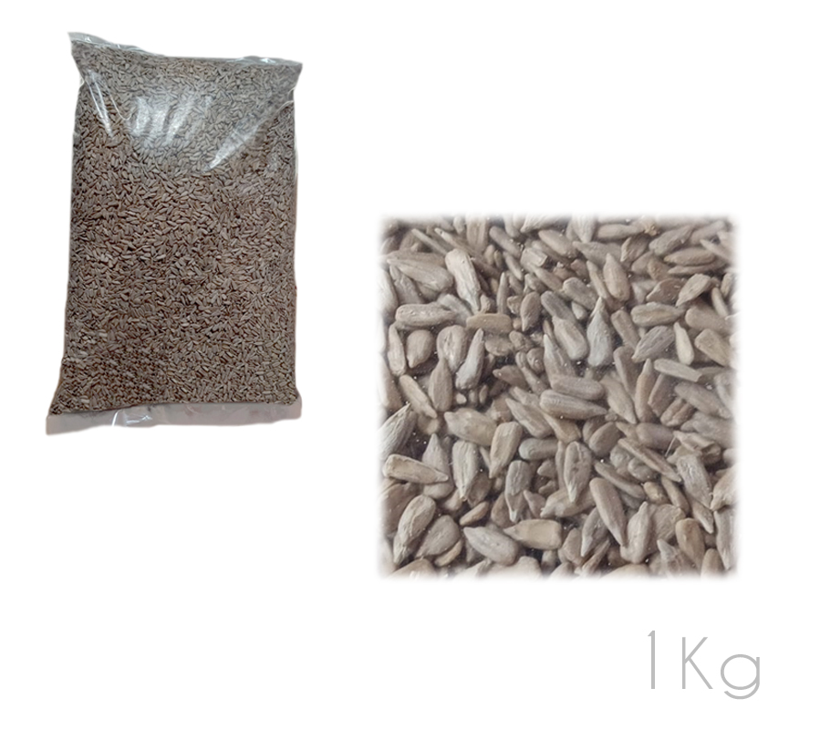 Pipa girasol 1 kg. pelada entera (caja 5 bolsas 1 kg.)