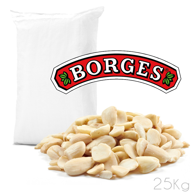 Almendra trozos repelada borges (saco 25 kg.)