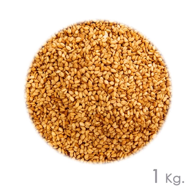 Sesamo tostado con piel limpio (bolsa 1 kg.)