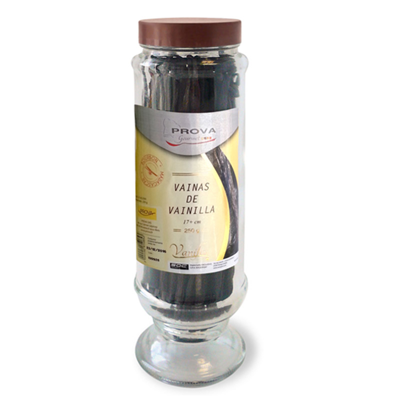 Vaina de vainilla negra bourbon 17-20 cm. 15-vg250v(bolsa al vacio 250 gr.)