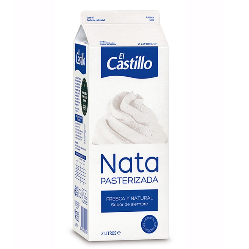 Nata fresca paste.el castillo 38 % m.g. - rex 6x2 l.